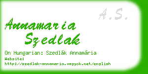 annamaria szedlak business card